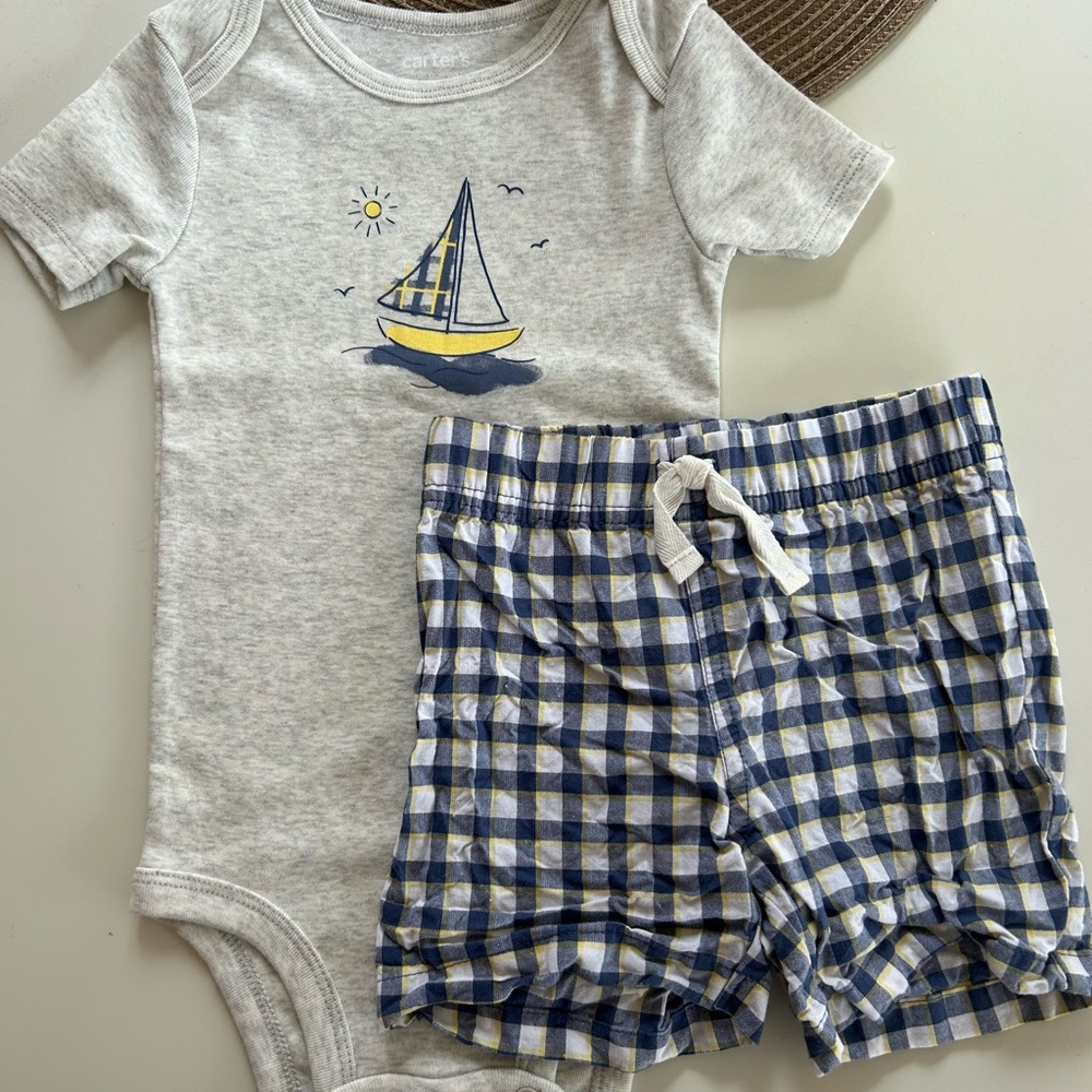 Carter’s matching onesie & shorts